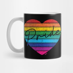 Retro Rainbow Heart - Pride Mug